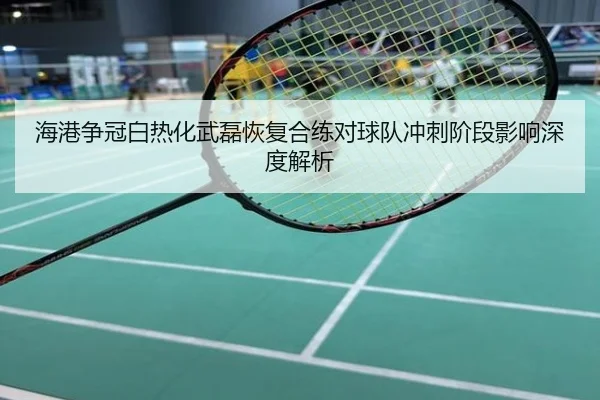 海港争冠白热化武磊恢复合练对球队冲刺阶段影响深度解析